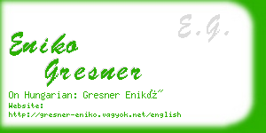 eniko gresner business card